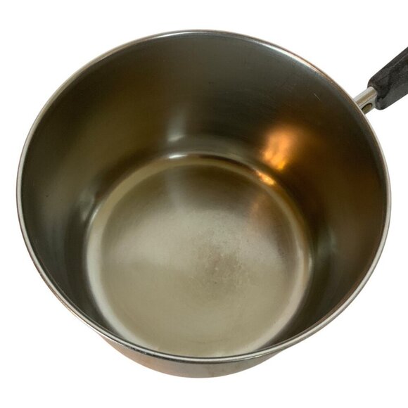 Vintage Revere Ware 2 Qt Tall Copper Clad Stainless Steel Saucepan Lid 1981 - Picture 6 of 10